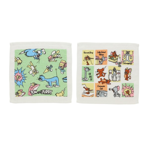 Marushin 4105061000 Hand Towel, Handkerchief, Set of 2 with Case,