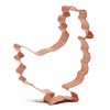 Large Farm Chicken Copper Cookie Cutter