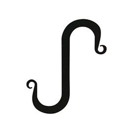 Village Wrought Iron 2in S Hook