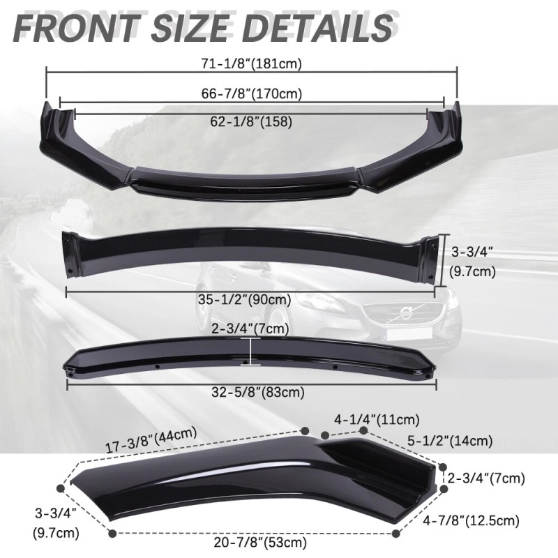 KEEPDSGN For Infiniti G37 G35 Coupe Sedan Front Bumper Lip
