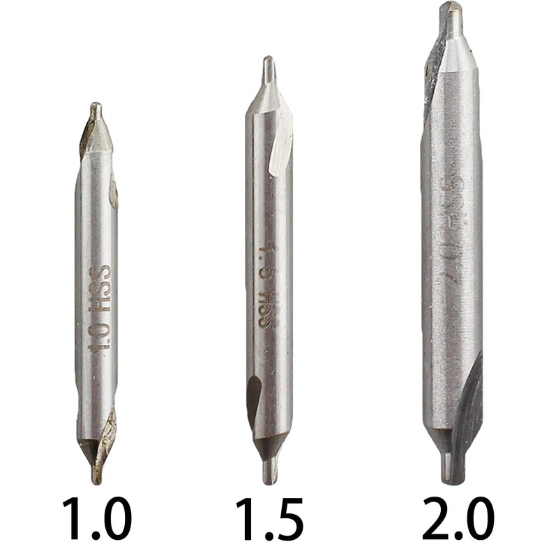 TAODAN 7PCS Silver High Speed Steel Centre Drill Bit Set