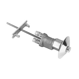 Sloan HY-100-A Hydraulic Push Button Assembly, Spring-Loaded Metal Button Panel Mount - For Use with Sloan Hydraulic Flushometers, ADA Compliant, Original OEM Replacement Parts, 318117