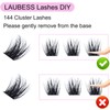 Lash Extension Kit LAUBESS Lash Clusters Kit DIY Eyelash Extension