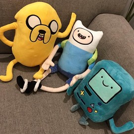 Finn Jake BMO Soft Stuffed Animal Dolls Creative Adventure Time Plush Toys Cartoon Stuffed Dolls Kids Gifts - Colour: 42cm