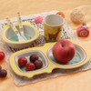 5 pcs set Eco friendly Bamboo Fiber Cartoon Children Tableware