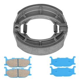 Front and Rear Brake Shoes Pads for Yamaha XV535 Virago, XVS650A V Star Classic, XVS650AT V Star Silverado 2003-2010, XVS650 V Star Custom 1997-2011/2013-2014, Replace for ‎‎FA179 Y515