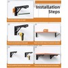 10-Inch Foldable Brackets for DIY Folding Shelves or Tables, L