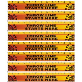 Lewtemi Dart Throw Line Dart Line Floor Sticker PVC Dart Board Toe Line Marker for Dart Players Darts Game Accessories, 23 x 3.15 Inch (2 Pcs)