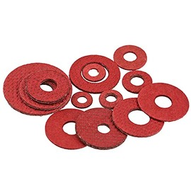 Bclla Zkenshan-washers 1000pcs M2 M2.5 M3 M4 M5 M6 M8 Flat Pad Insulation Washers Red Paper Meson Gasket Spacer Insulating Spacers, Good wear Resistance (Inner Diameter : M6x12x1)