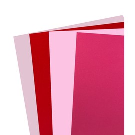 DJP 160 GSM A4 Valentines Day/Mother's Day Card Pack (Pack of 40 Sheets) - 10 Sheets Each Colour