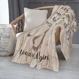 Fluxflix Anniversary Blanket Gifts for Women/Men/Boyfriend/Girlfriend, Valentines Day Anniversary Wedding Gifts for Husband/Wife/Couple, Best Anniversary Idea Gifts for Her Throw Blanket 60x50 Inch