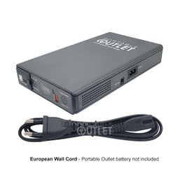 Portable Outlet 5-Foot Universal EU Power Cord Compatible with Respironics & ResMed Power Supplies