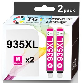 TG Imaging Compatible 935 Ink Cartridge Replacement for HP 935XL Magenta 934XL for Office Jet 6220 6800 6812 6815 6820 6822 6825 Pro 6230 6830 6835 6836 Printer (Magenta High Yield,2 Pack)
