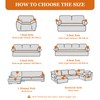 FIGOOO Sofa Cover 1-Seater Stretch Sofa Covers with Armrests Spandex