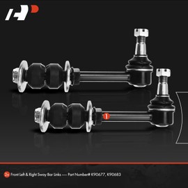 A-Premium - 2 eslabones de barra estabilizadora frontales, compatibles con Dodge Ram 1500 2000-2001, Ram 2500 2000-2002, Ram 3500 2000-2002, 4WD solamente, reemplazar # K7453 5072934AC