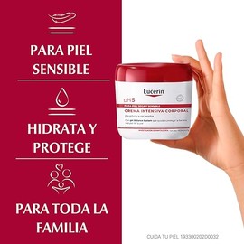 Eucerin Ph5 Crema Intensiva Corporal para Piel Sensible o Seca,450ml