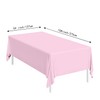 SietDESEO 2 Pack Pink Plastic Tablecloth 54 x 108 Premium