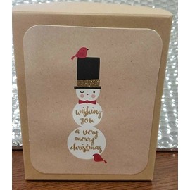 THE GIFT WRAP CO. 15 HOLIDAY CARDS W/ ENVELOPES AND 2 SHEETS OF DECORATIVE SEALS