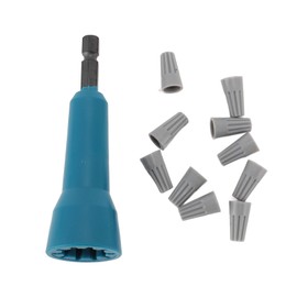 Rotating Wire Twister with 10 Caps High Speed Steel Shank Electric Drill Twisting Tool for Maintenance Works