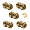(Pack of 5) EFIELD 3/4 Inch Straight Coupling Push-Fit Fitting