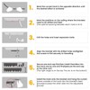 Flexible Ceiling Curtain Track Ceiling Mount, Curved Curtain Rod, Sliding
