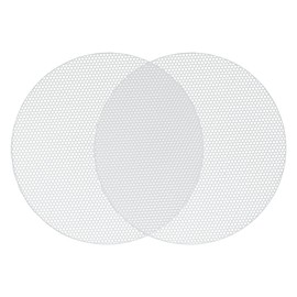 ACROPIX Universal 3.5 Inch Speaker Grills Mesh for Audio Subwoofer 100x6.5mm Grille without Frame White - Pack of 2