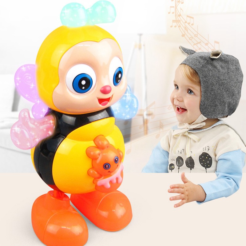 Dancing Singing Toy Electric Light Cute Cartoon Bee Appearance Interesting