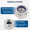 ZQZ 140 Pack Locknuts Assortment Kit,M3 M4 M5 M6 M8