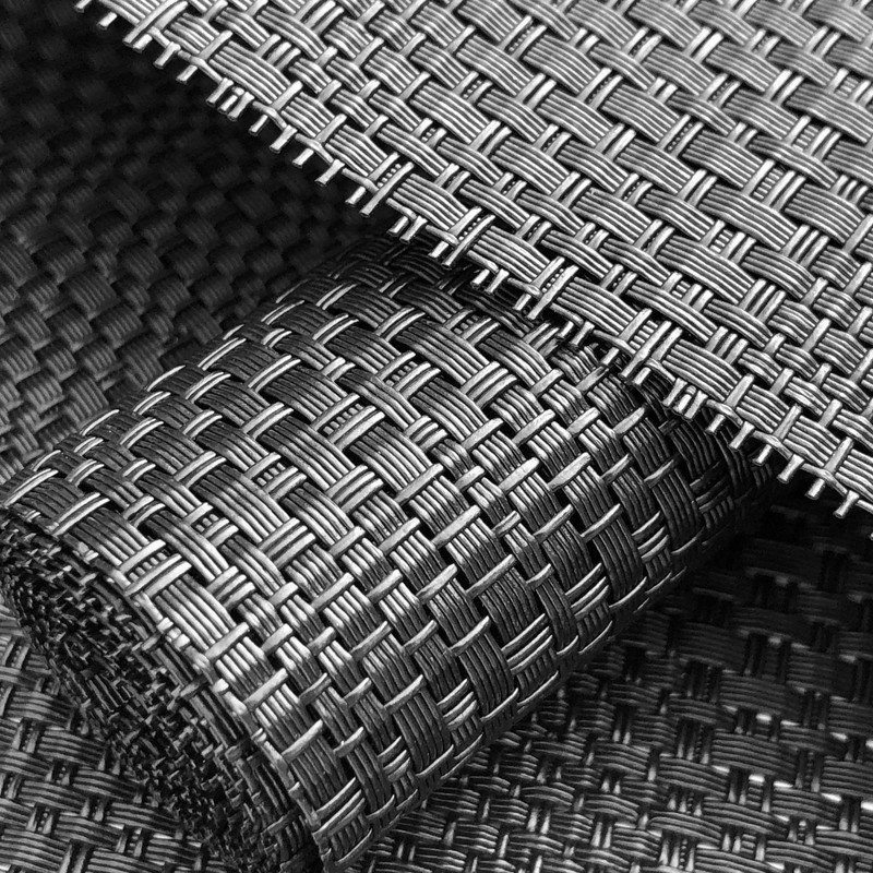 CAIT CHAPMAN HOME COLLECTION Texture Design Woven PVC Rectangular Heat