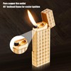 Classic Butane Lighter Metal Side Slide Lgnition Refillable Soft Flame