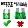 FymuSing 20 pcs 3A Mini Blade Fuse, Automotive Fuse for