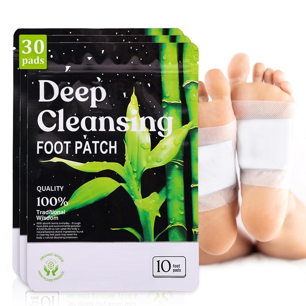 Foot Pads - Ginger Foot Pads - Deep Cleansing Foot Pads - Foot Pads for Your Feet | Foot Pad | Foot Care - Feet Pads | All Natural & Premium Ingredients for Best Combination & Results - 30 Pads