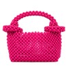Abvokury Acrylic Candy Color Beaded Donut Handle Handbag Evening Purse