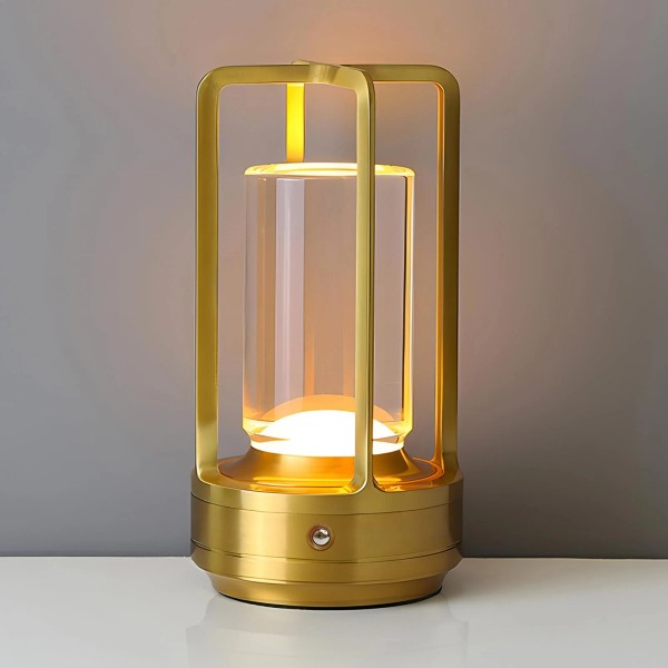 Etosec Portable Metal Table Lamp for Outdoor Indoor, Rechargeable Desk