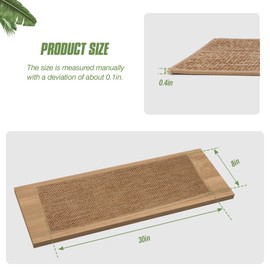 Vivikivi Linen Stair Treads for Wooden Steps, 15 Pack 8" X 30" Carpet Stair Runners Non Slip Indoor, Peel and Stick Stair Treads for Kids Elders and Pets, Beige