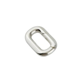 925 Sterling Silver Oval Spring Bail Clasp for Jewelry Making (S)