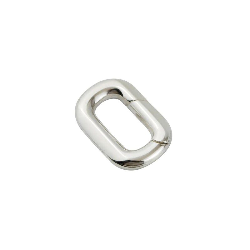 925 Sterling Silver Oval Spring Bail Clasp for Jewelry Making
