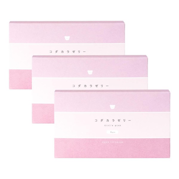 [Made in Japan] Kodakara Jelly, Girls Pink, Pregnant Jelly, Natural Ingredients Formulated (Girls), Set of 3 Boxes
