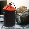 COHEALI 4pcs Camera Lens Pouches Durable Storage Bags with Drawstring