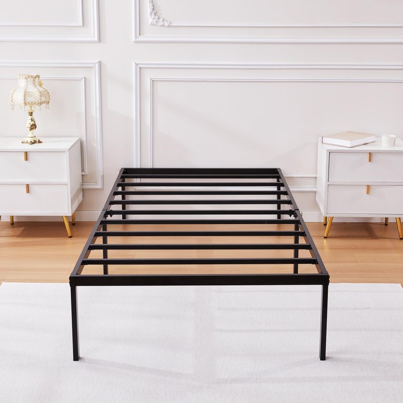 Heavy Duty Metal Bed Frame Twin Size 38" W 75"