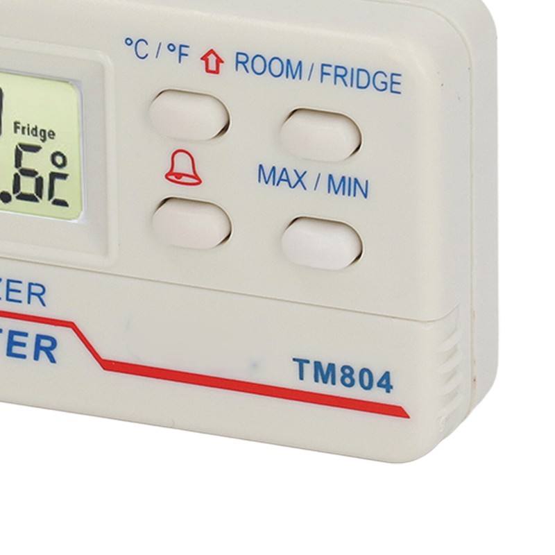 Refrigerator Thermometer Digital Fridge Freezer Temperature Meter Magnetic Back with