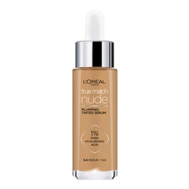 L'Oréal Paris True Match Sérum Rellenador con Color, Base de Maquillaje en Sérum con Ácido Hialurónico, Tono 5-6 Medium Tan, 30ml