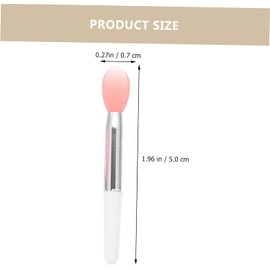 Aplicador de Labios de Silicona Rosa, 1 Juego para Brillo o Labial Uso Diario y Profesional, Aplicación Uniforme, Accesorio de Maquillaje Compacto
