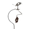 Modern Artisans American Made Flatware Finch Balancing Garden Stake and