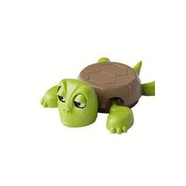 Interaktiver Schildkröten-Getränkeuntersetzer, Lustiges Schreibtisch-Spielzeug mit Überraschungseffekt, Grün-Braun