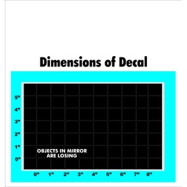 Sticker Connection | Objects in Mirror are Losing | Pair | Bumper Sticker Etched Decal for Car, Truck, Window, Laptop | 0.65"x3" (Matte Black)