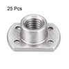 sourcing map 25pcs Weld Nuts M8 Tab Base UNC Carbon