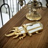 Xinleitan Decorative Bug and Dragonfly Mirrors - Gold Resin and