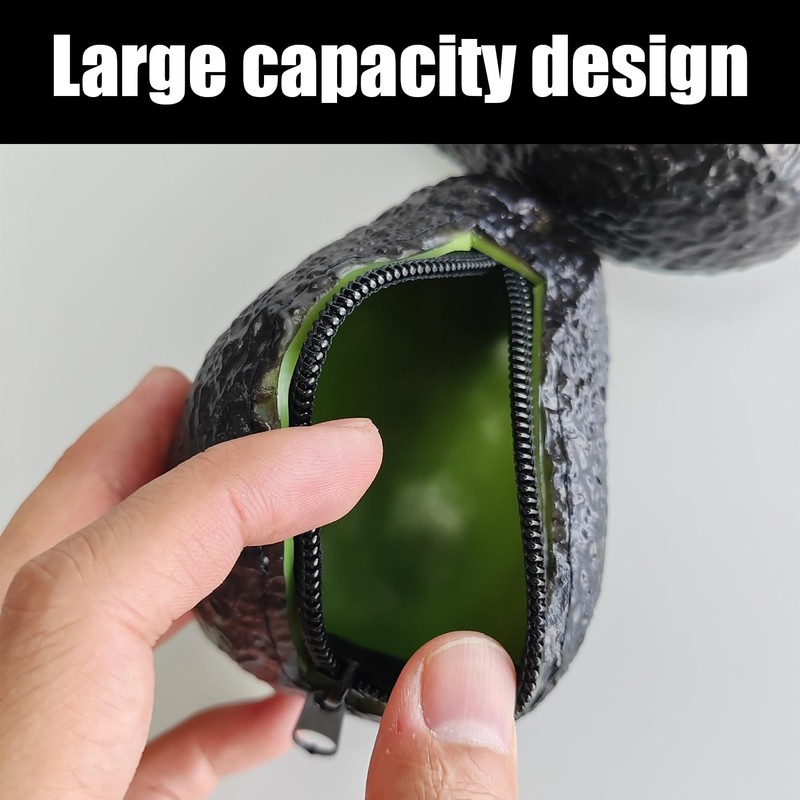 1 Piece Avocado Purse, Fruit Keychain Pendant, Mini Purse, Coin