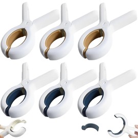 Pack of 6 Large Towel Clips for Beach Loungers, Alluring Clothes Pegs, Large, Windproof Beach Towel Clips for Daily Laundry, Beach Towel, Bath Towel, Bed Linen and Thick Clothing